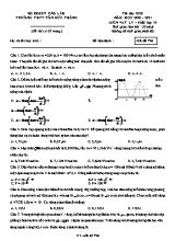 Đề thi thử môn Vật lý Lớp 10 - Mã đề 796 - Năm học 2020-2021 - Trường THPT Tôn Đức Thắng